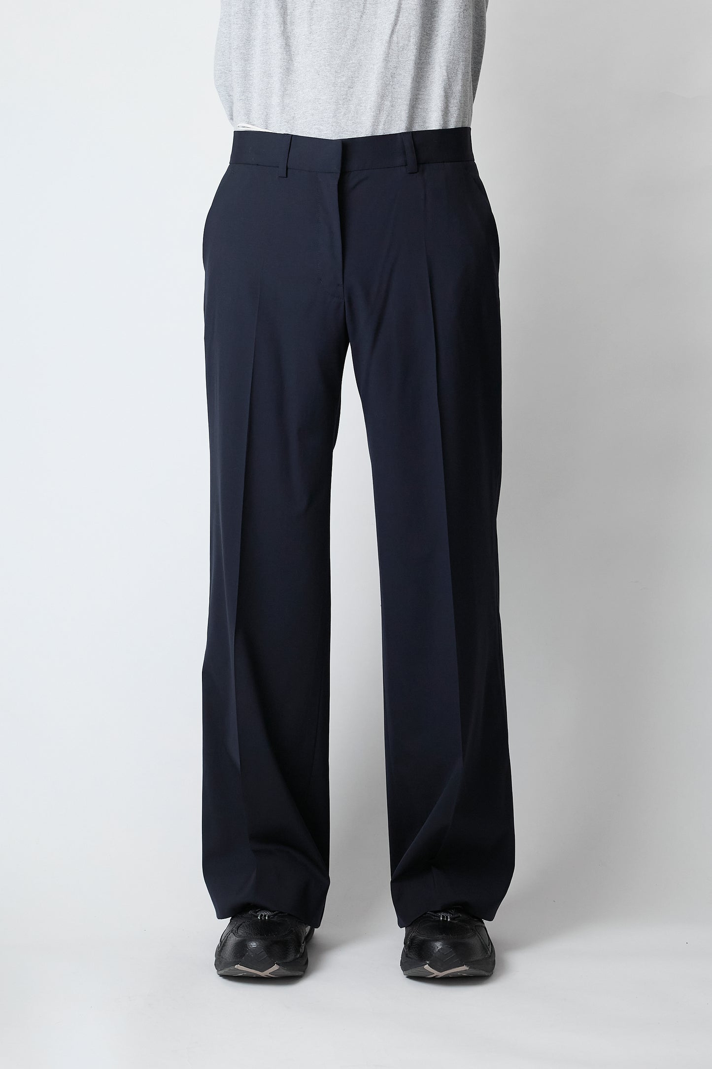 JIL SANDER BY RAF SIMONS SUMMER WOOL FLARE PANTS