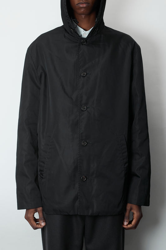 PRADA BLACK TECH NYLON HOODIE JACKET