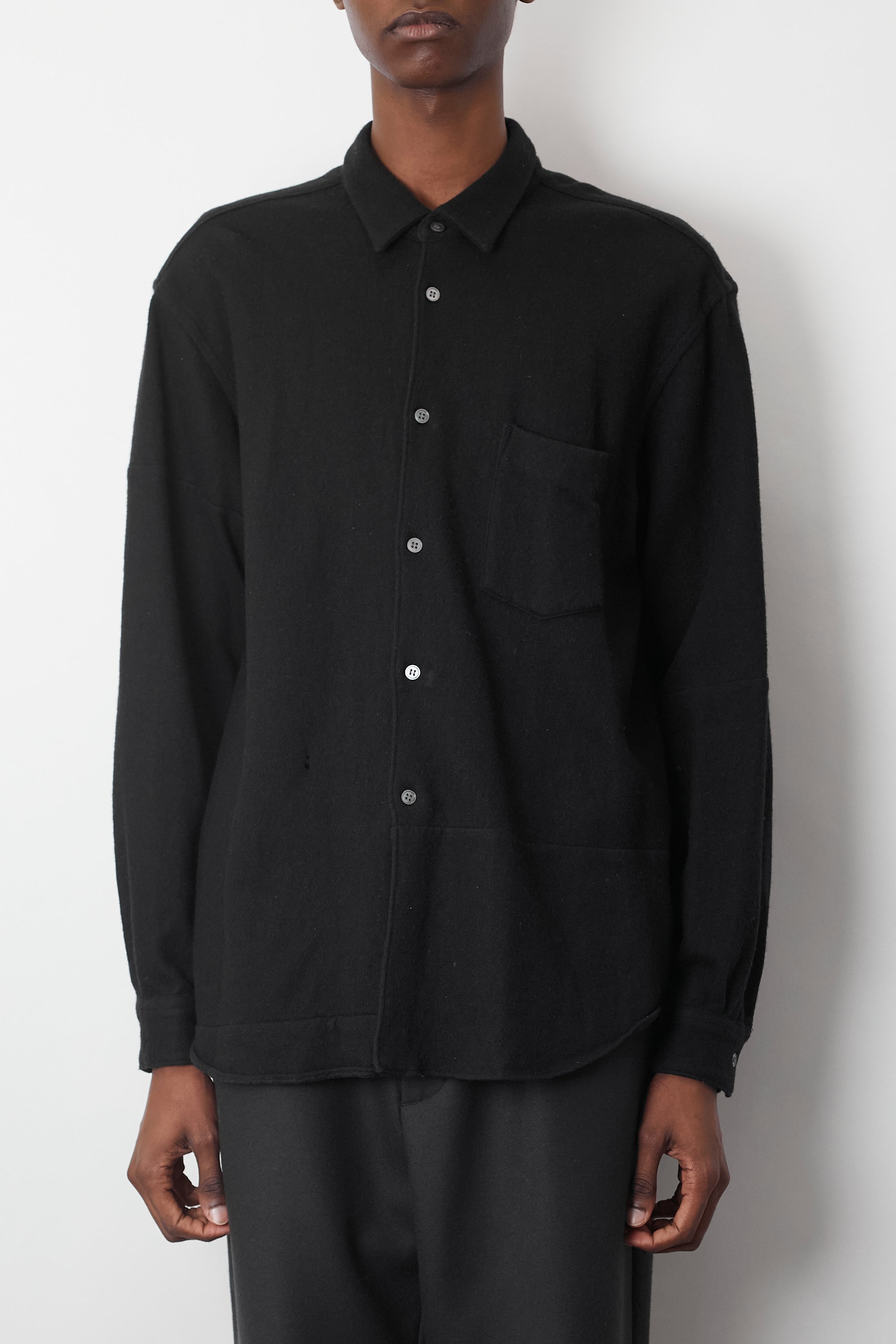 COMME des GARCONS SHIRT◇ボトム/S/ウール/BLK - メンズファッション