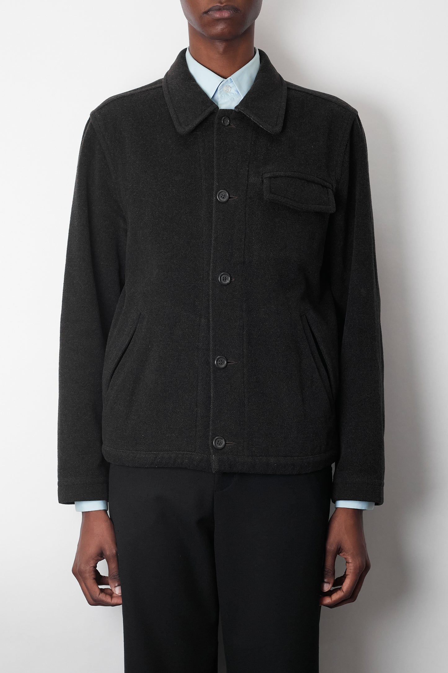 DRIES VAN NOTEN WOOL SHORT JACKET