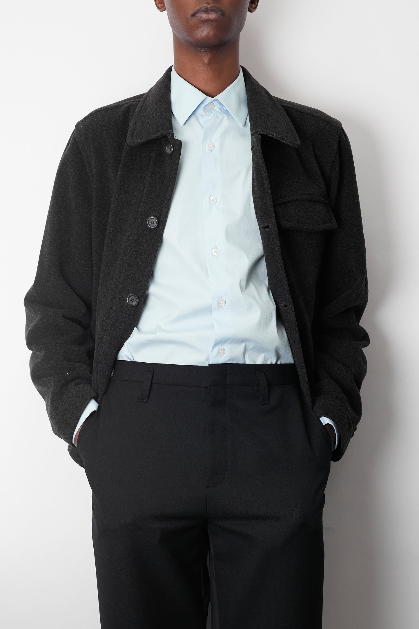 DRIES VAN NOTEN WOOL SHORT JACKET