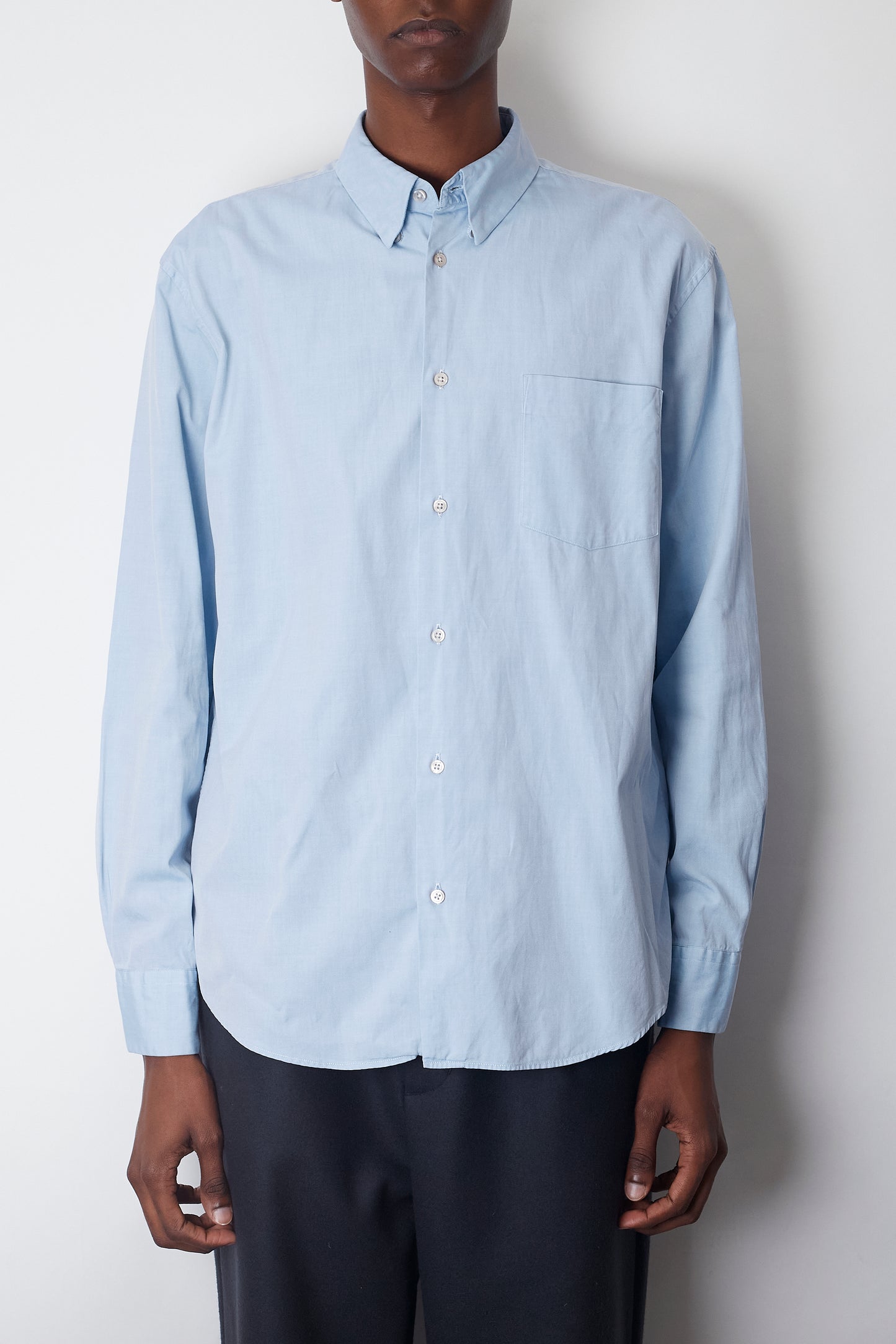 JIL SANDER BLUE CLASSIC SHIRT