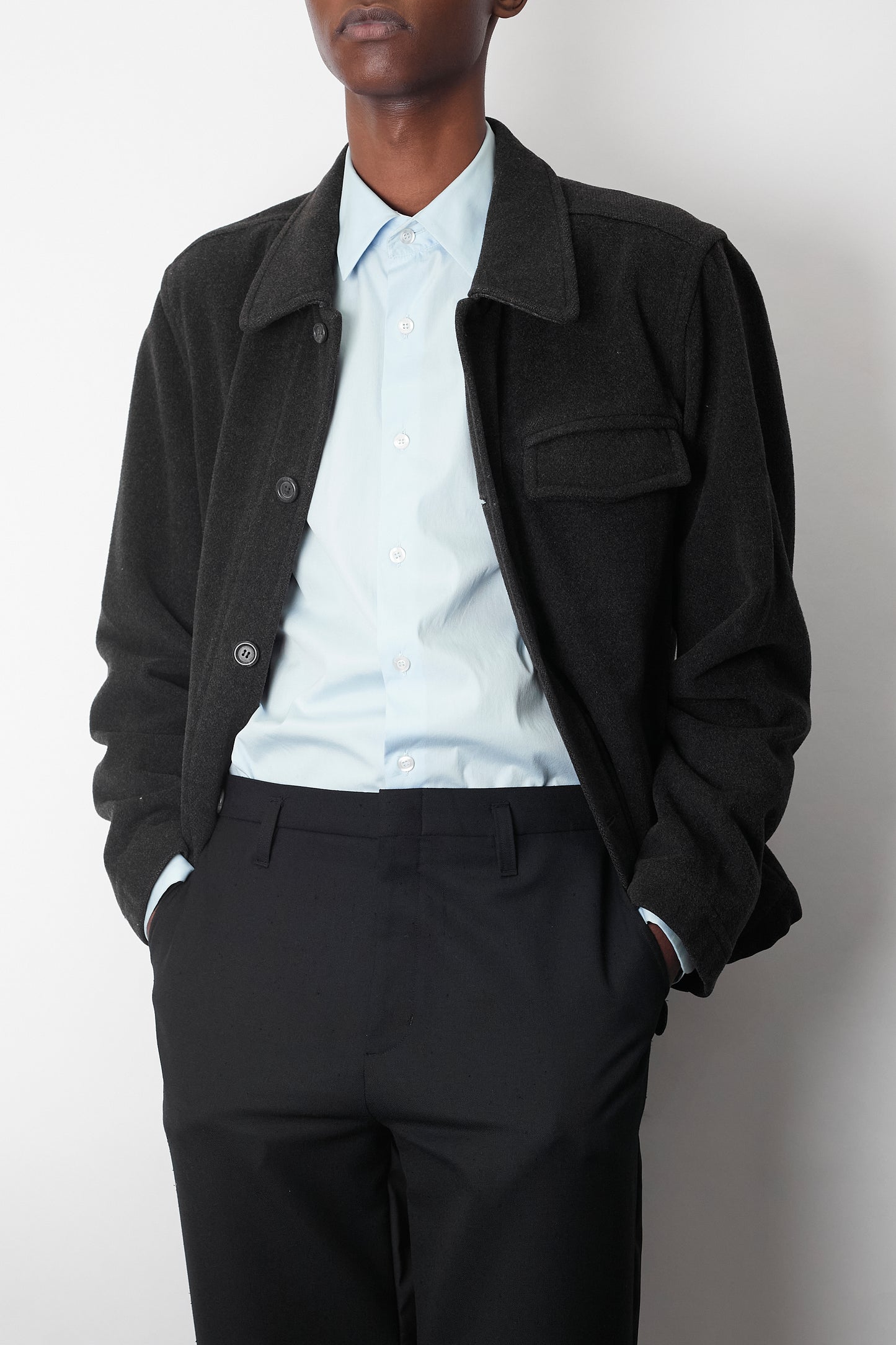 DRIES VAN NOTEN WOOL SHORT JACKET