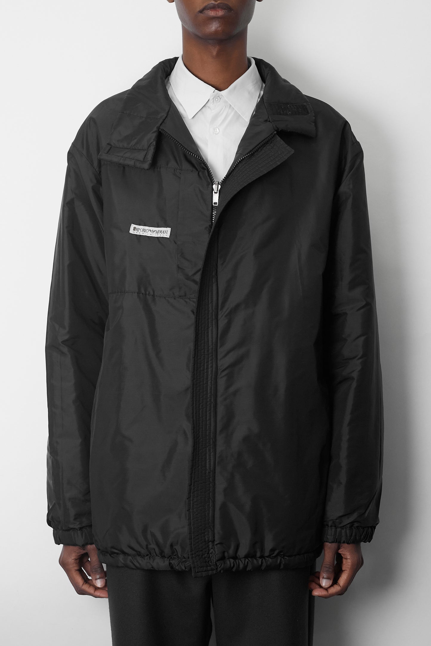 EMPORIO ARMANI BLACK REVERSIBLE PADDED JACKET