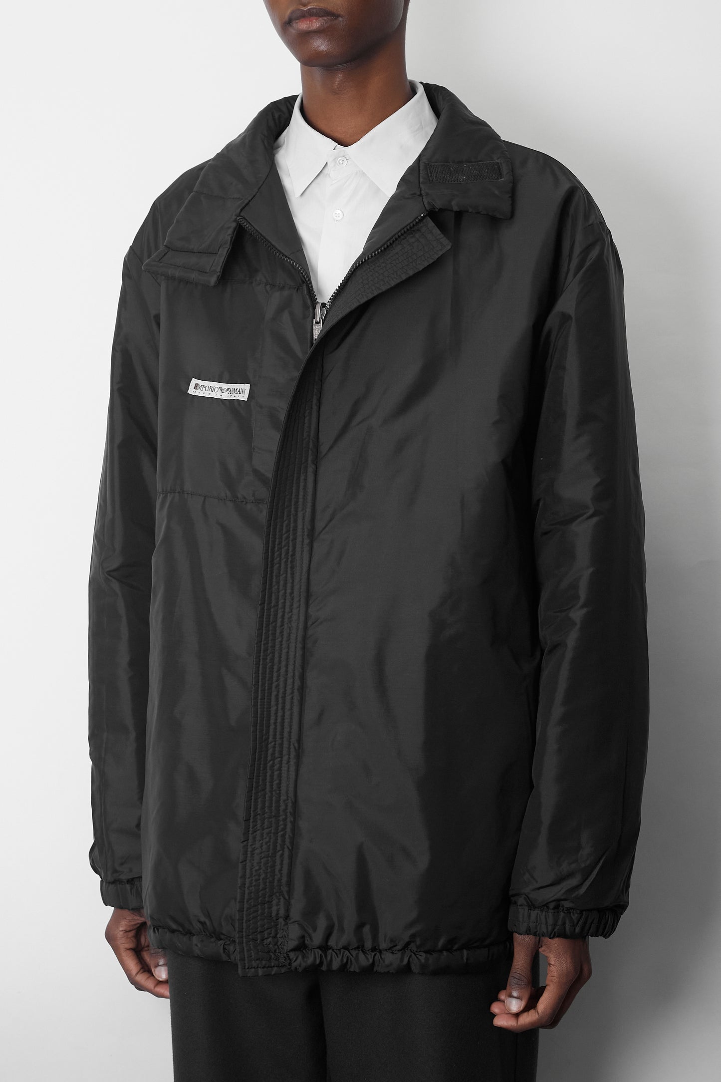 EMPORIO ARMANI BLACK REVERSIBLE PADDED JACKET