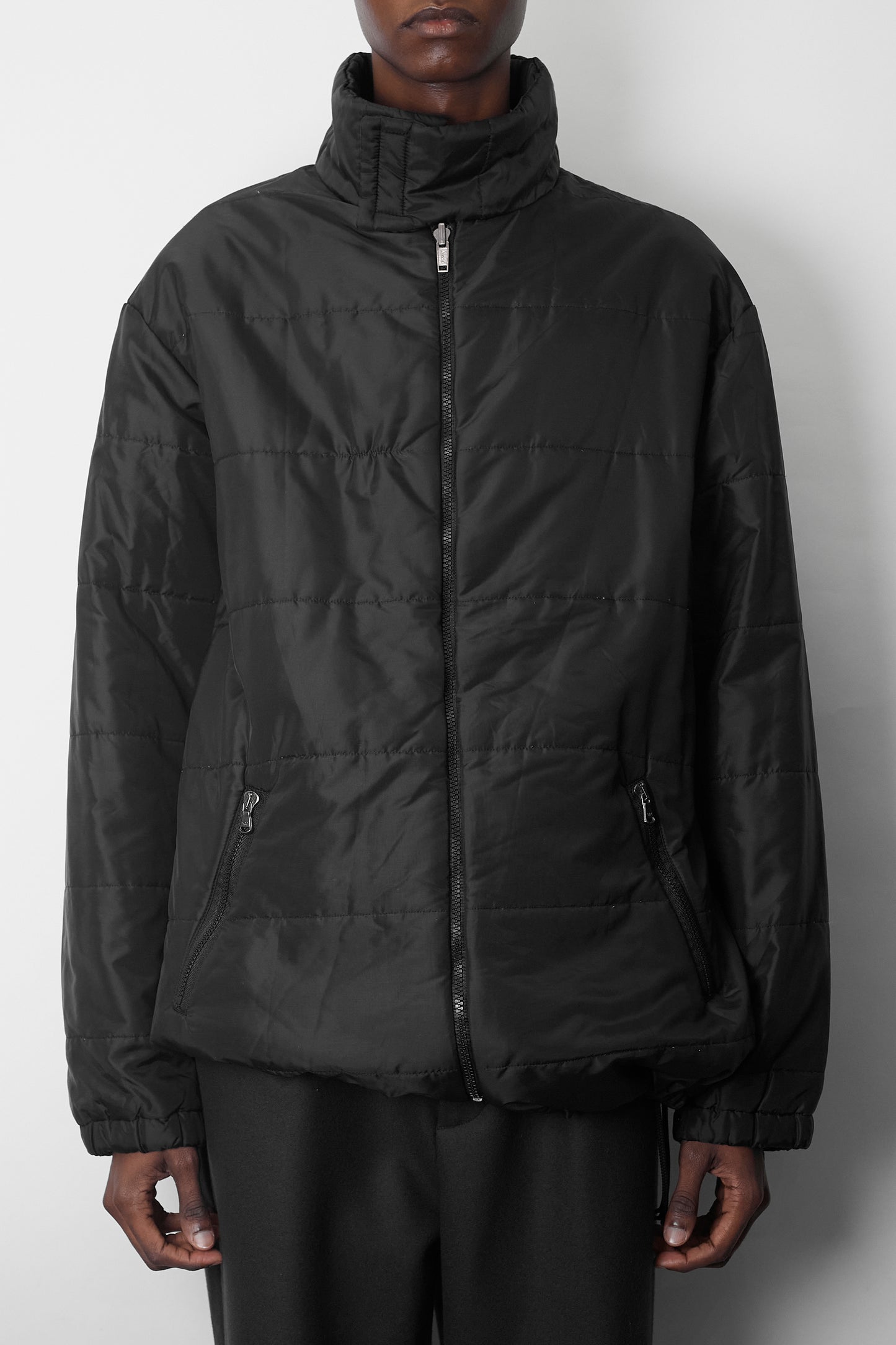 EMPORIO ARMANI BLACK REVERSIBLE PADDED JACKET