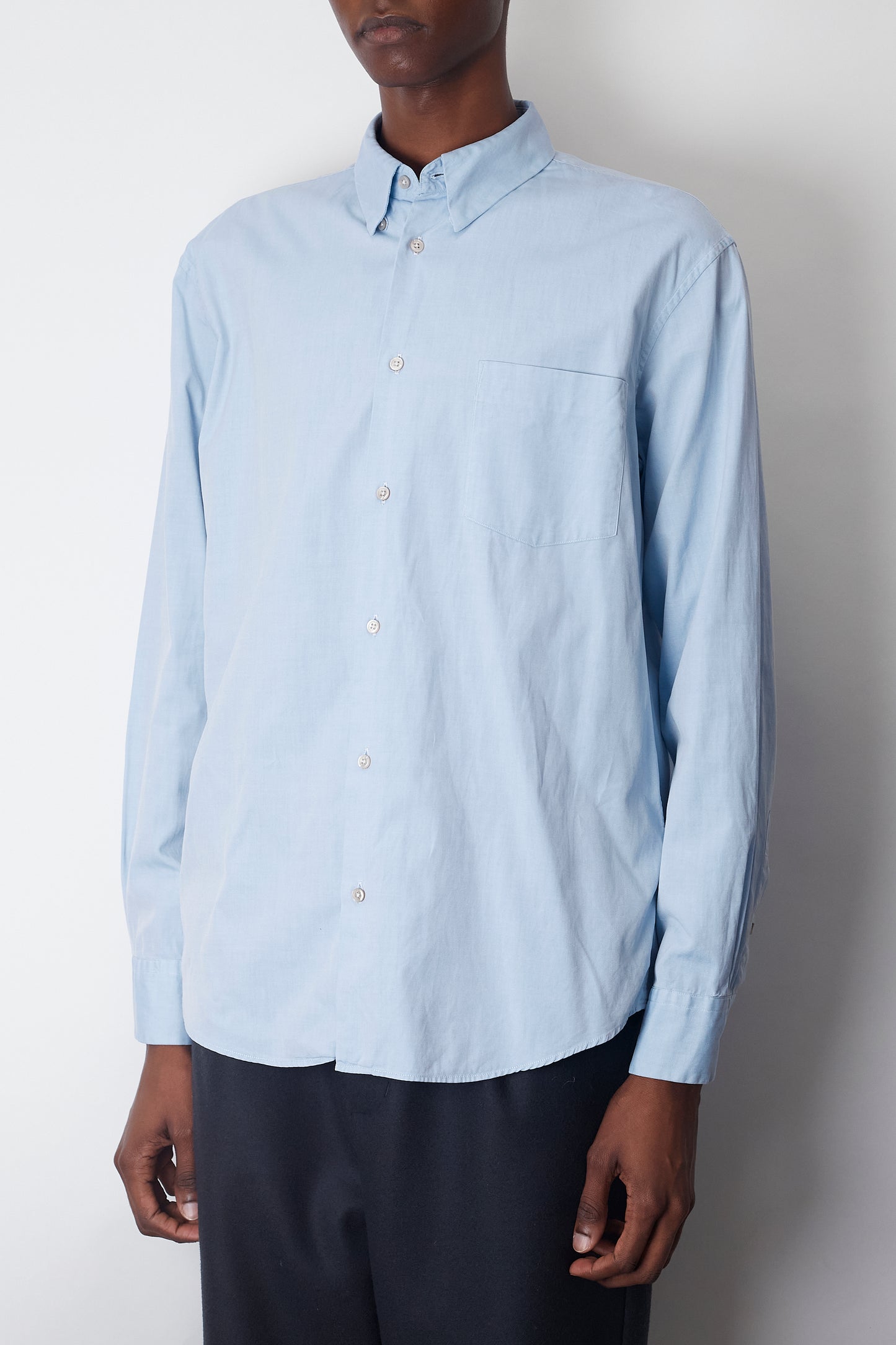 JIL SANDER BLUE CLASSIC SHIRT