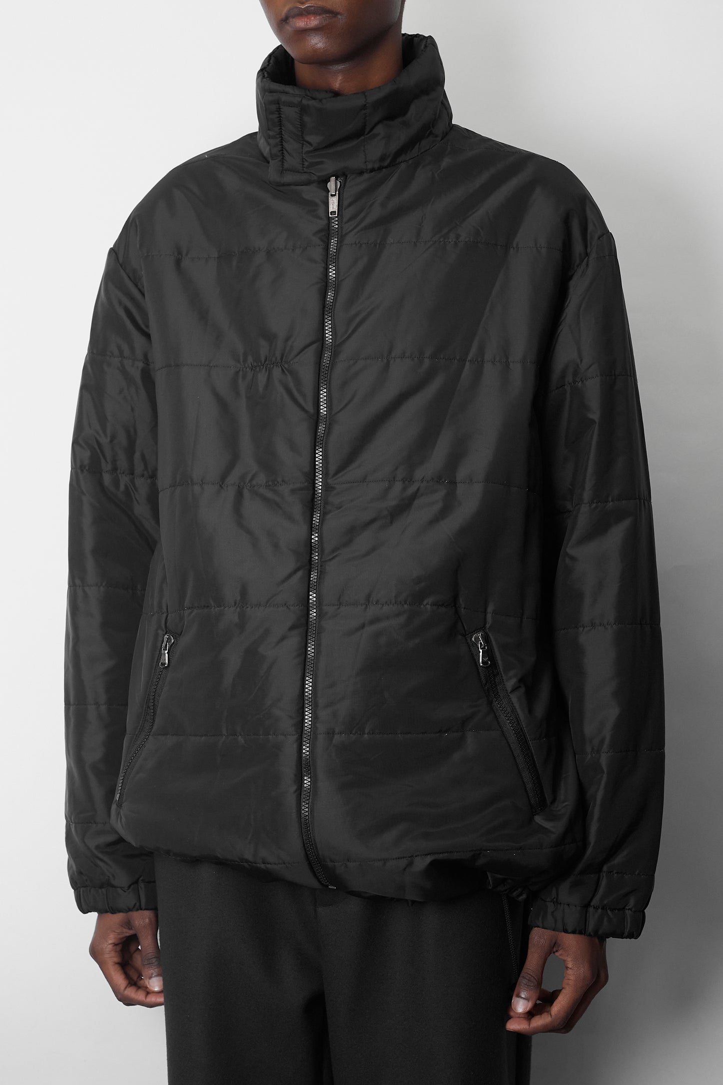 EMPORIO ARMANI BLACK REVERSIBLE PADDED JACKET