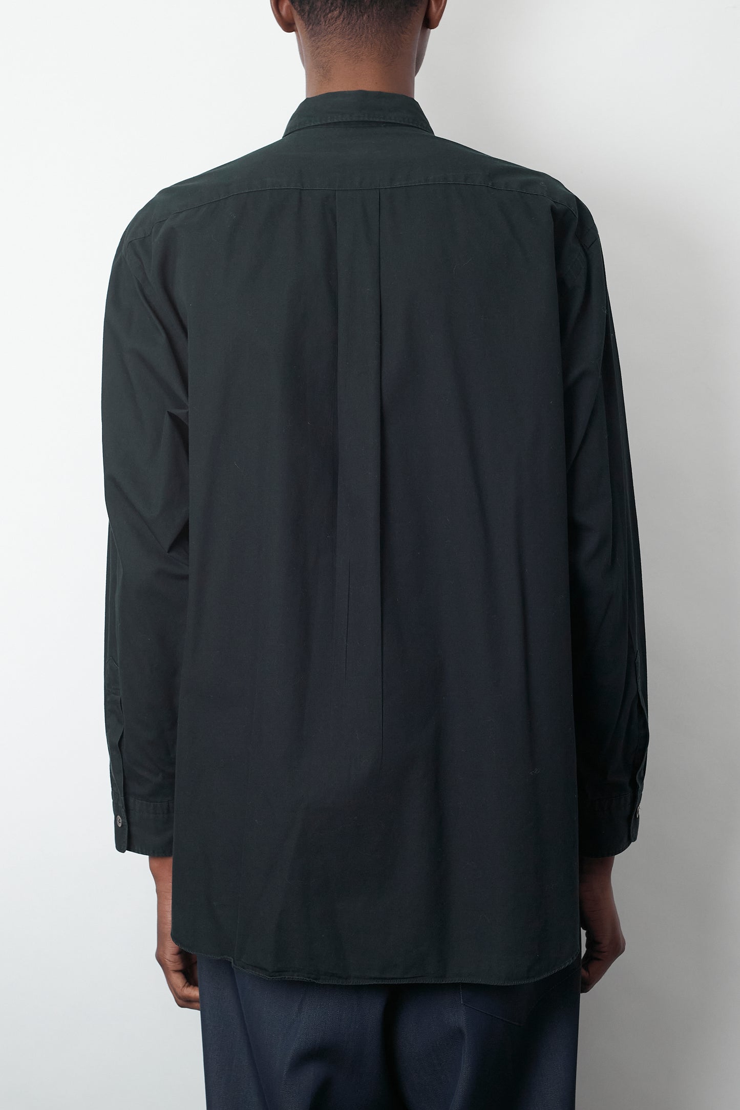 COMME DES GARCONS HOMME BLACK WIDE CLASSIC SHIRT