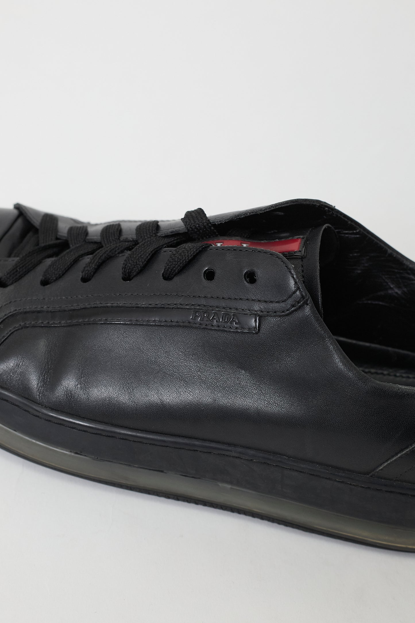 PRADA SPORT BLACK ACTIVE LEATHER SHOES