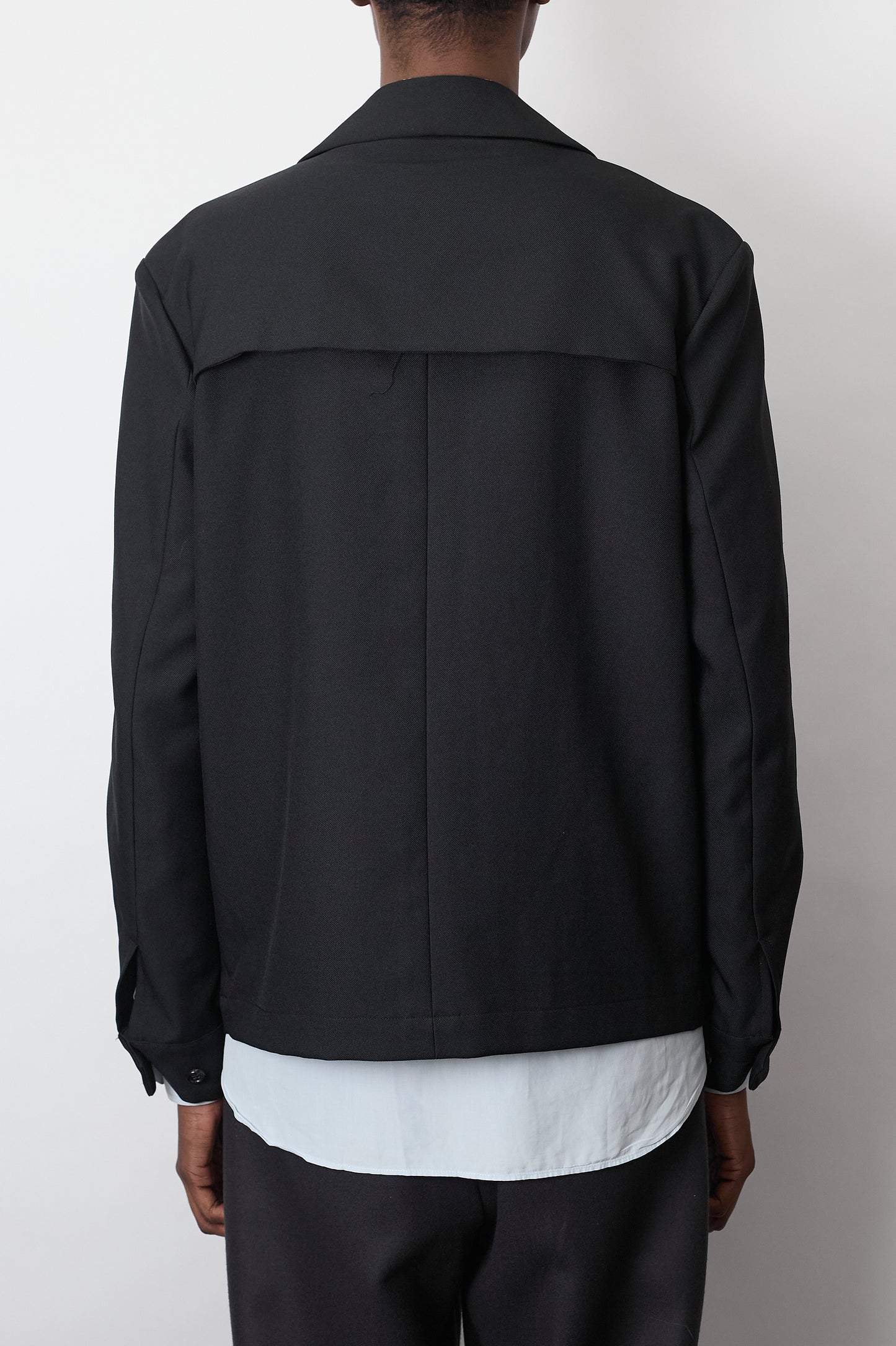 COMME DES GARCONS HOMME PLUS BLACK STITCHED JACKET